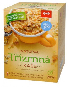 Semix Kaša trojzrnná natural 260g ( 4x65g) / 1,55 € s DPH